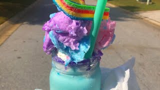 HOW TO MAKE A COTTON CANDY FREAKSHAKE [upl. by Yllak277]