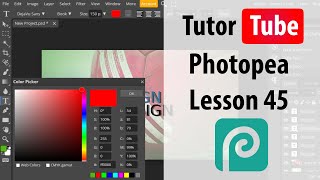 Photopea  Lesson 45  Custom Shapes [upl. by Tonya]