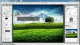 GIMP Tutorial  transparent style text box [upl. by Iniffit20]