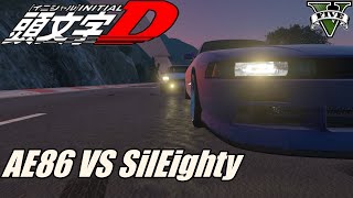 GTA 5 X Initial D AE86 VS SilEighty [upl. by Somar888]