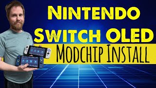 Nintendo Switch OLED ModChip Install [upl. by Wilmar711]