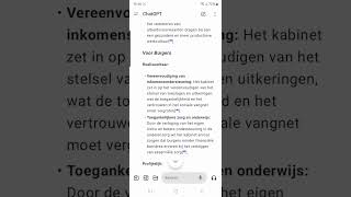 Regeerakkoord kabinet Schoof reactie ChatGPT4o [upl. by Coppola774]