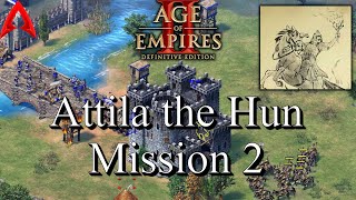 Age of Empires II Definitive Edition  Attilla the Hun Mission 2 hard2K [upl. by Handler]