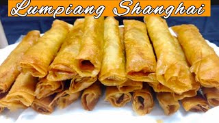 CRISPY LUMPIANG SHANGHAI  MASARAP AT MALINAMNAM NA LUMPIANG SHANGHAI [upl. by Negaet]