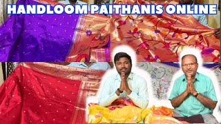 Buy AUTHENTIC Paithani Sarees DIRECTLY from Weavers Available ONLINE Yeola Paithani [upl. by Yrreg404]