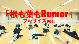 【Dance Practice】AKB48「根も葉もRumor」 フルサイズver [upl. by Nide]