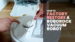 How to Factory Reset a Roborock Vacuum Cleaner Robot Q Revo [upl. by Lanti433]