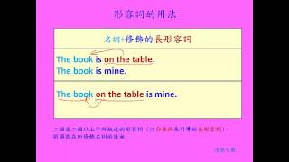 英文基礎文法 25  介系詞片語當形容詞Basic English Grammar  A prepositional phrase as adjective [upl. by Nnaarat444]