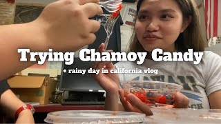 rainy day vlog  trying chamoy candy [upl. by Yenobe]