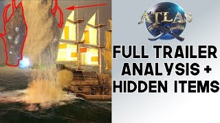 ATLAS Trailer Analysis Hidden Items Biggest MMO EVER New Crazy Pirate MMO [upl. by Portia]