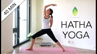 40 min hatha yoga  Annas yoga studio [upl. by Aleuqahs]