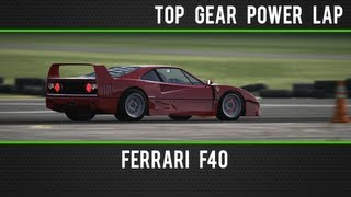 Top Gear Power Lap  Ferrari F40 [upl. by Neirol]