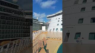 THREE RCCL CRUISESHIP IN NASSAU 😲 cruiseship ofw ofwlife seaman cruiselife royalcaribbean [upl. by Royce]