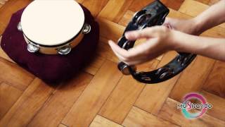 PANDERETA Tambourine TUTORIAL  Otras formas de tocar la pandereta Parte 2 [upl. by Elehcir355]