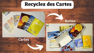 Comment Recycler dAnciennes Cartes en de Très Jolies Boites [upl. by Annadiana]