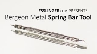 Bergeon 6111 Metal Spring Bar Tool [upl. by Peony]