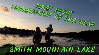 Bass Fishing Smith Mountain Lake  Night Tournament [upl. by Sorodoeht]