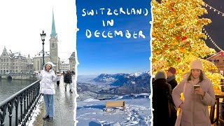 Switzerland in December Travel vlog winter edition ❄️ [upl. by Sarkaria551]