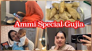 Ammi ki special gujia banayee Video call pe recipe😜 My favourite quick face cleanup at home [upl. by Higinbotham79]