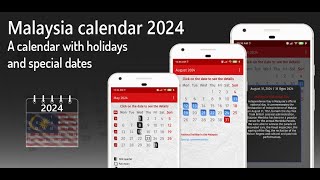 Malaysia calendar 2024 [upl. by Olivette281]