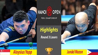 Highlights 🏆Aloysius Yapp vs Jundel Mazon🔥 HANOI OPEN POOL CHAMPIONSHIP 2024 [upl. by Aloisius697]