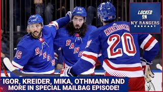 Rangers mailbag Igor Shesterkin Jonathan Quick Chris Kreider Brennan Othmann and much more [upl. by Isbella]