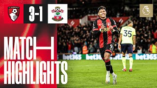 Evanilson scores first Premier League goal in firsthalf BLITZ  AFC Bournemouth 31 Southampton [upl. by Ykceb554]