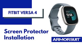 Fitbit Versa 4  Sense 2 Smartwatch Screen Protector Installation Instructions Video by ArmorSuit [upl. by Nairde239]