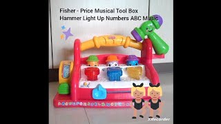 Fisher Price Musical Tool Box Hammer Light Up Numbers  After Repairs [upl. by Dasi543]