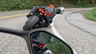 Chasing Two Fast Ducati Superbikes😈V4sp amp 1199 [upl. by Annaul159]