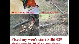 stihl 029 chainsaw wont start  FIXED part 4 of 4  watch my FREE Tip [upl. by Zacharias]