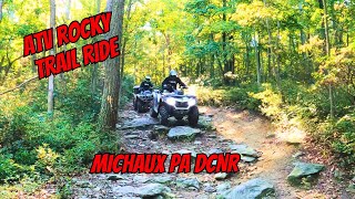 CFMoto and Yamaha ATV’s Rocky Ride  Exploring Michaux PA DCNR ATV Trails [upl. by Nalat]