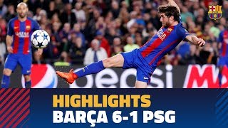 FC BARCELONA 61 PSG  Match highlights [upl. by King140]