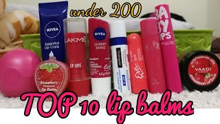 TOP 10 FAVOURITE LIP BALMS 2018 💋 [upl. by Chill]