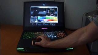 Alienware M17x Lighting Overview [upl. by Attenwad288]