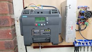 Siemens V20 VFD with a 15kw Chinese spindle [upl. by Meil]