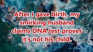 After I gave birth my smirking husband claims DNA test proves its not his child [upl. by Haleak66]