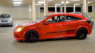 Astra vxr wheel spin in underground car park [upl. by Yenaj]