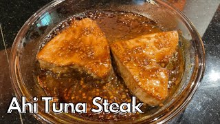 BAKED AHI TUNA STEAK  QUICK amp EASY RECIPE [upl. by Adnema]