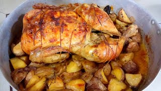 Pollo arrosto al forno con le patate ricetta facile della nonna [upl. by Giorgi]