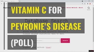 Vitamin C for Peyronies Disease  Poll [upl. by Tom458]