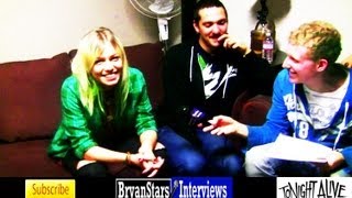 Tonight Alive Interview Featuring Kellin Quinn amp DeeFizzy 2013 [upl. by Aynuat655]