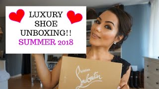 CHRISTIAN LOUBOUTIN UNBOXING MY PICKS FOR SUMMER 2018 [upl. by Civ243]