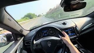 Maserati Levante POV Test Drive Binaural Audio 4K [upl. by Ecirbaf]