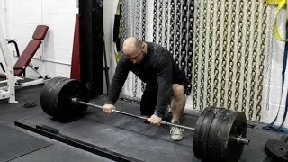 JEREMY HAMILTON 675lb 306KG x 3 BELTLESS Deadlift 030414 [upl. by Tija468]