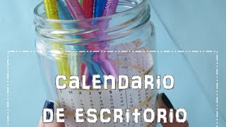 Calendarios 2015 parte 1 Elabora un calendario de escritorio manualidad fácil [upl. by Immak]