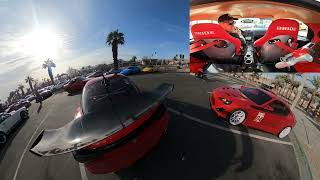 RX7 FD POV amp JDM boys head to Porsche Cars and Coffee [upl. by Rebmak555]