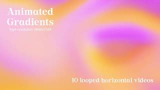 Abstract loop Animated Gradients  modern video backgrounds set  CreativeMarket product OVERVIEW [upl. by Perzan]