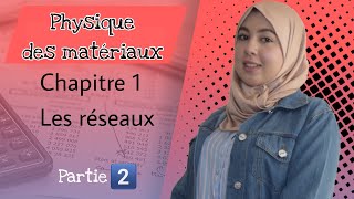 Physique des Matériaux S5 Chapitre 1  Les réseaux Partie 2 [upl. by Danella]