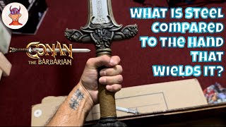 THE ATLANTEAN Conan Sword by Albion Armorers amp Jody Samson Superhero Grail Review [upl. by Ahsatal406]